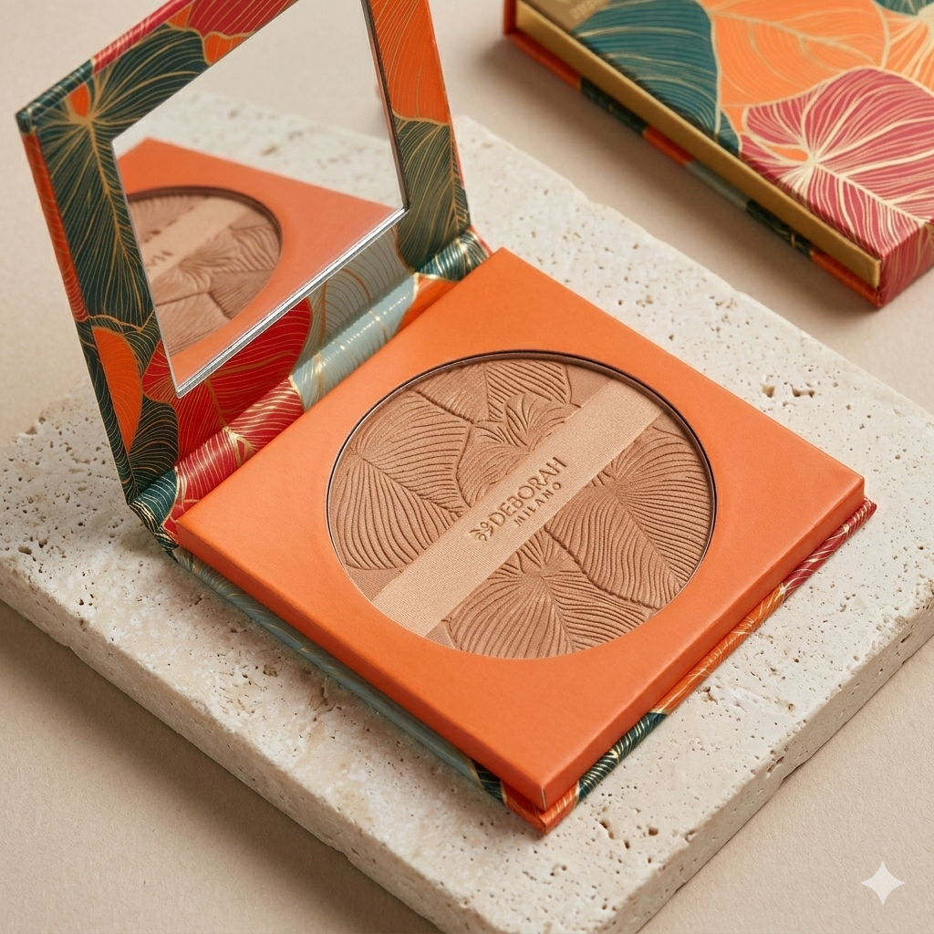 Pudră pentru față cu efect de bronz natural Deborah Milano, nuanța 03, 18g