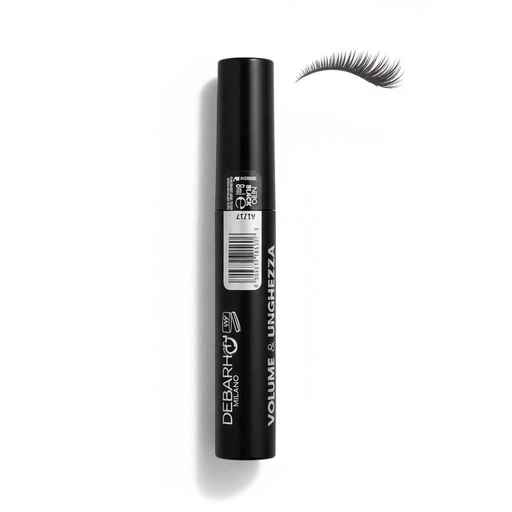 Rimel Deborah Milano Double Effect, volum și alungire, Nero Black, 8 ml