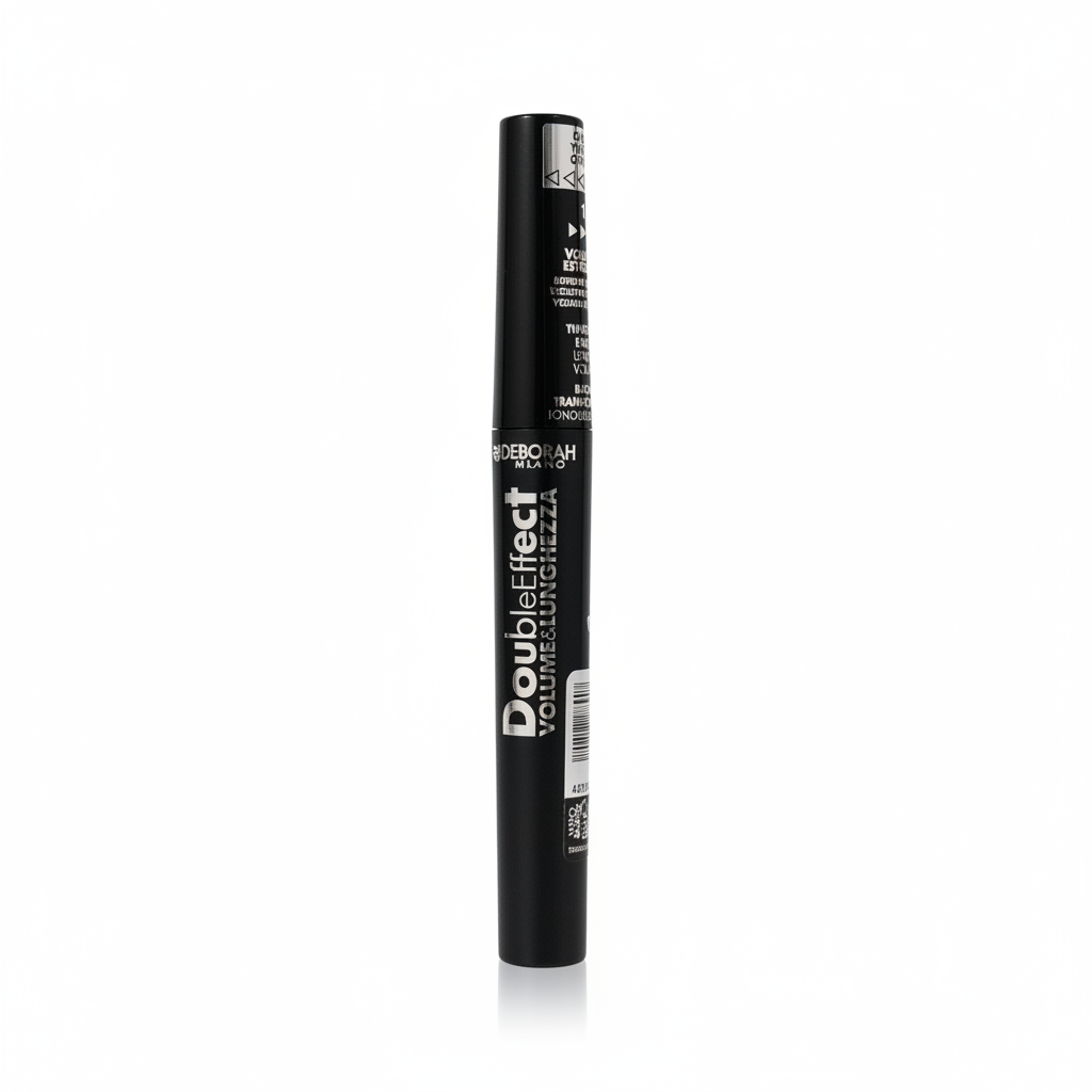 Rimel Deborah Milano Double Effect, volum și alungire, Nero Black, 8 ml