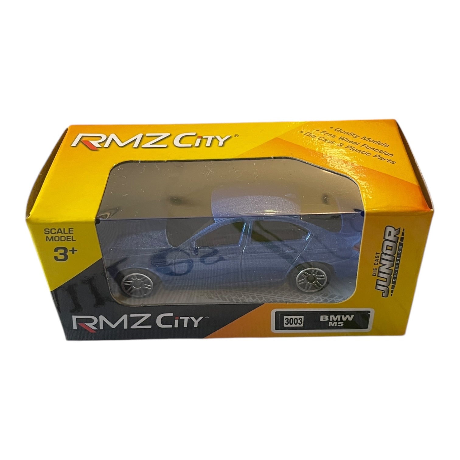 RMZ City BMW M5, mașinuță Die-Cast, 1:64, albastru