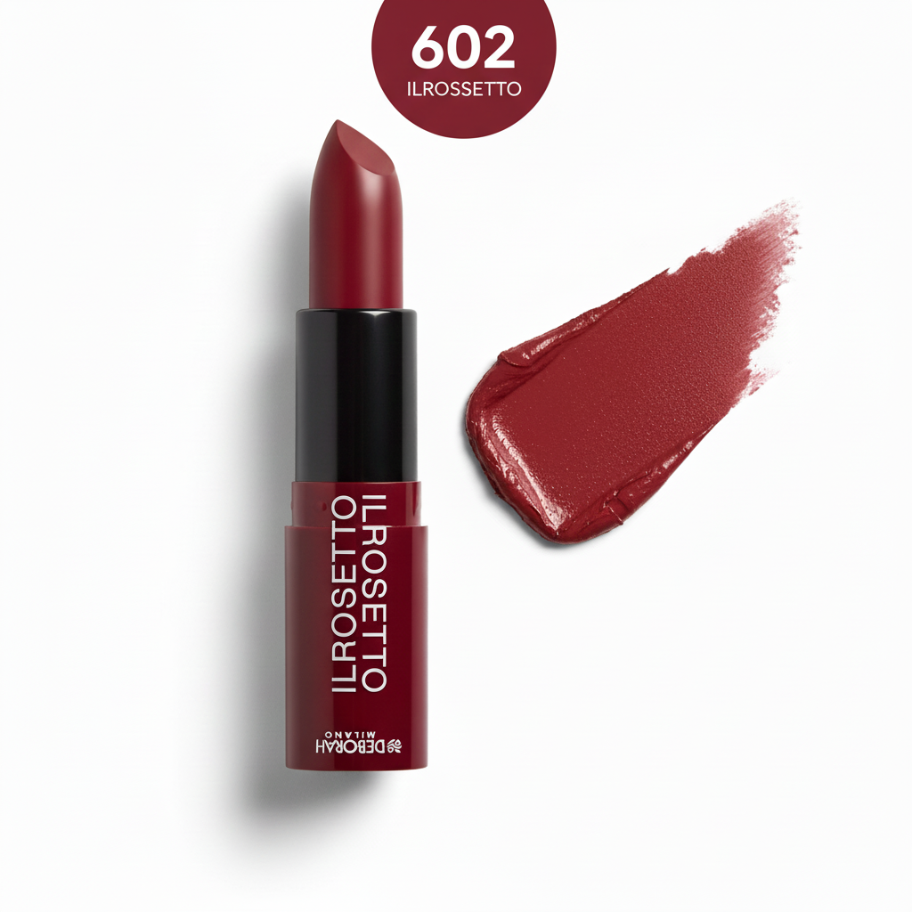 Ruj Deborah Milano il rossetto, culoare intensă, finisaj cremos
