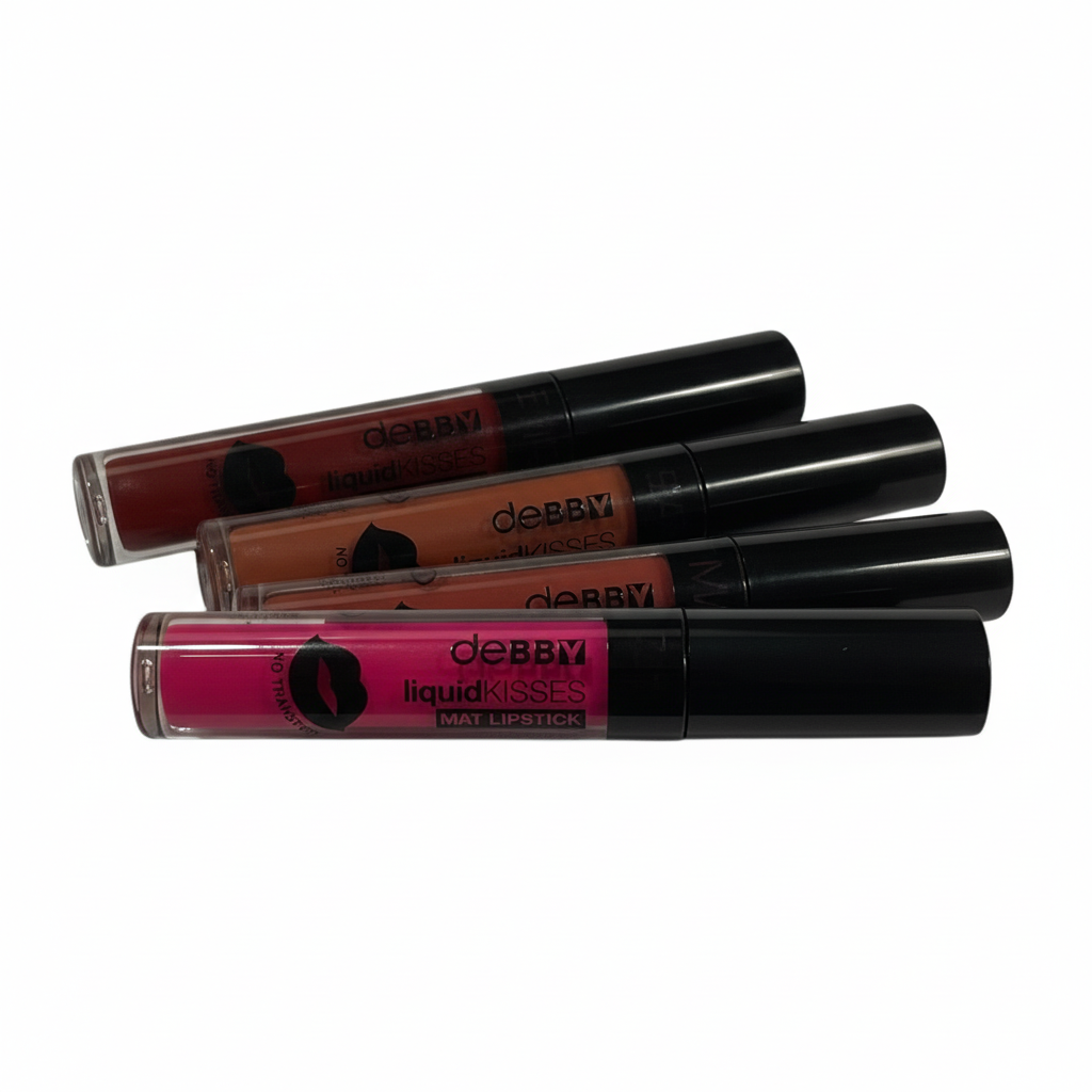 Ruj lichid mat deBBY – rezistență îndelungată, culoare intensă, transfer redus