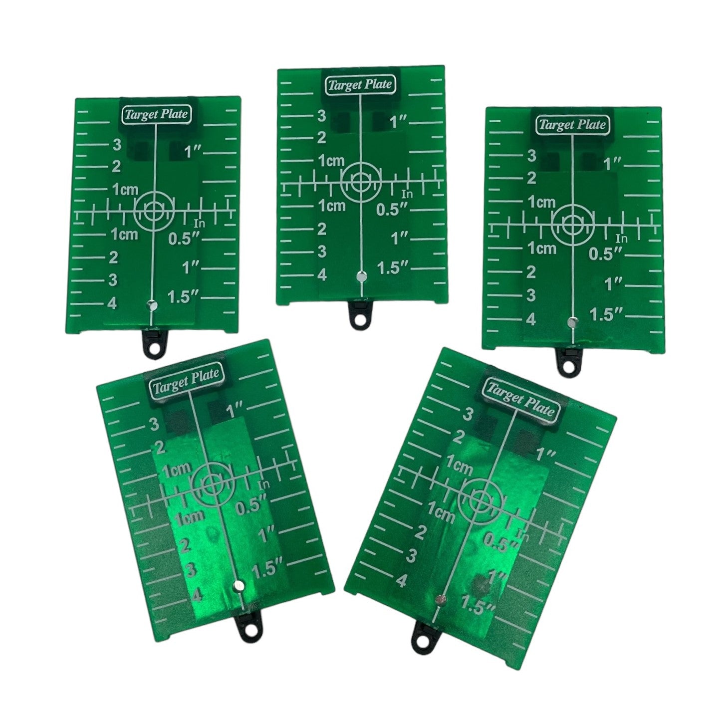 Set 5 ținte magnetice pentru nivelă laser, verde, 7.5x10.5 cm