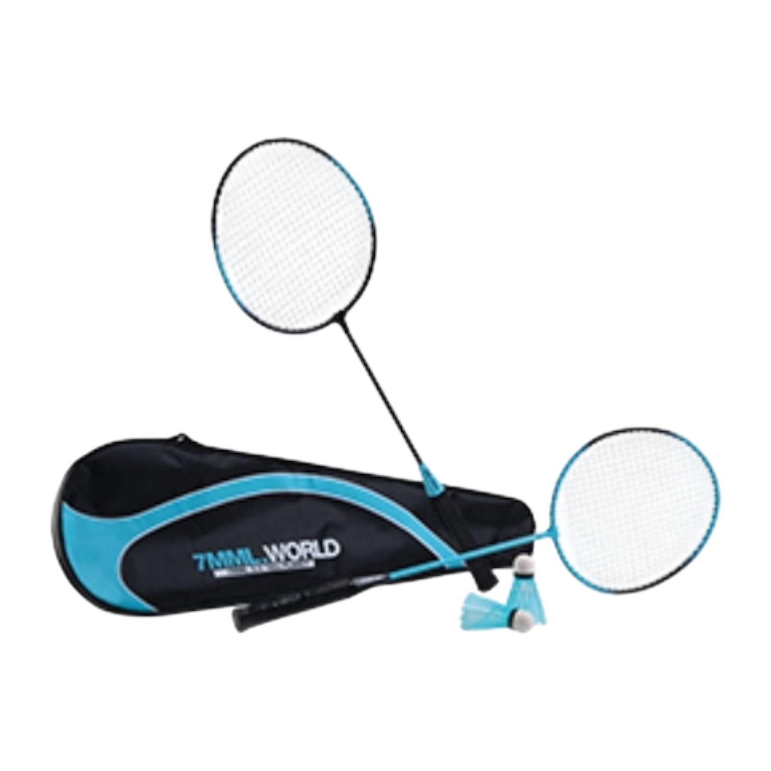 Set Badminton Ferrino - 2 Rachete, 2 Fluturași și Husă de Transport