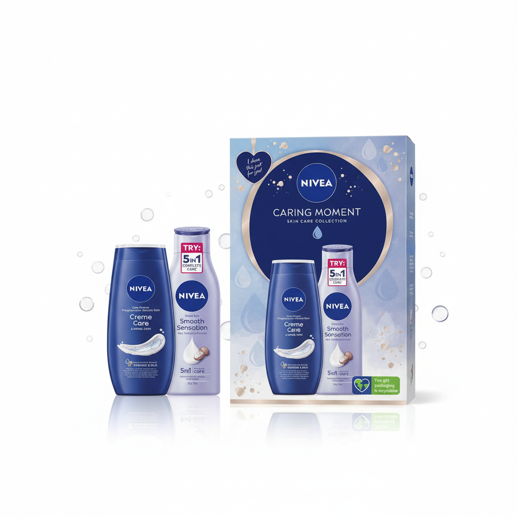 Set cadou Nivea Caring Moment - complet