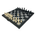 Set jocuri 3 în 1 magnetic - șah, table, dame cu tablă pliabilă 25x25cm