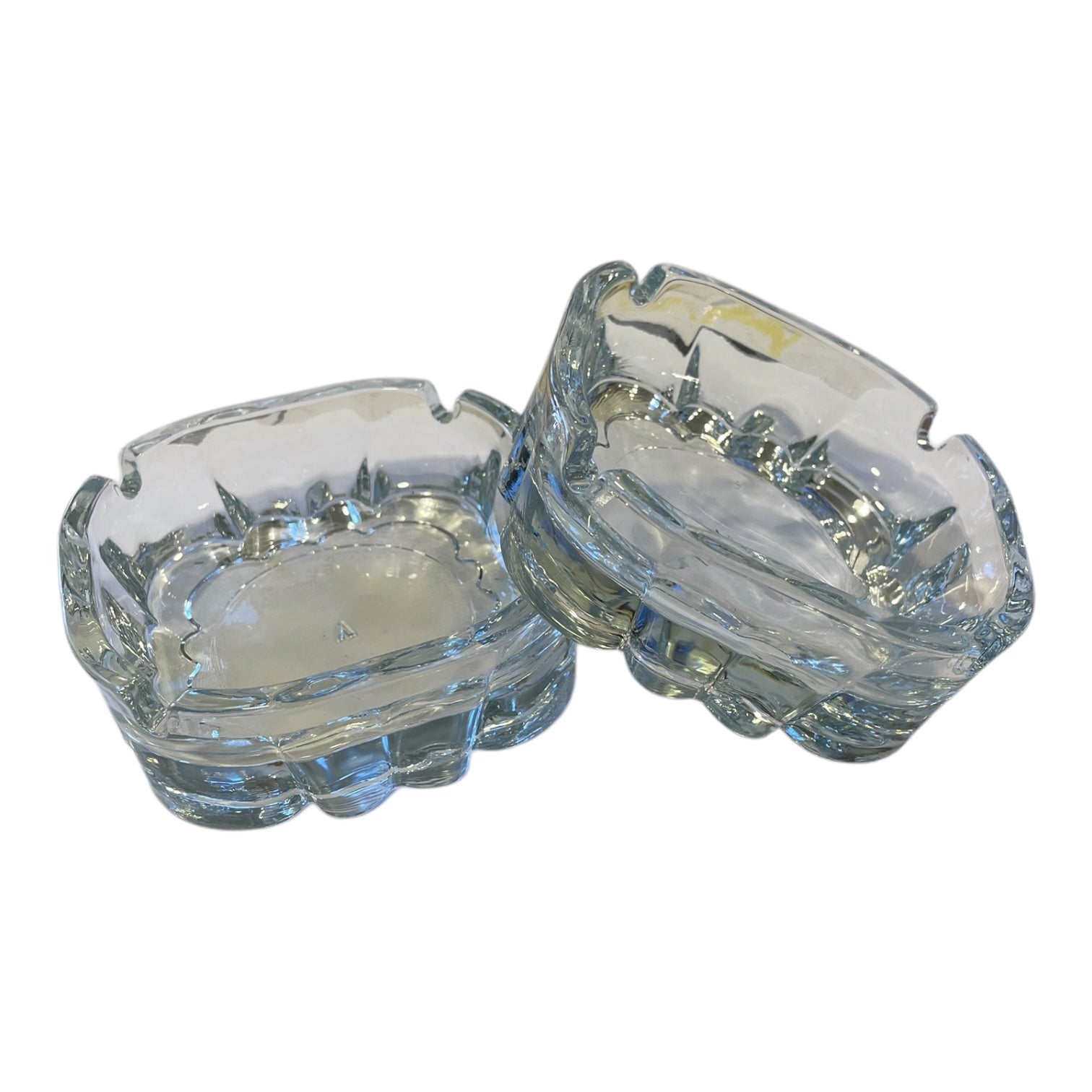 Set Scrumiere din Sticlă Karina - 2 Bucăți Design Modern