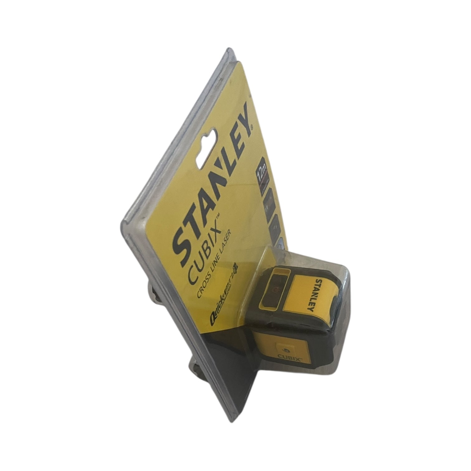 Nivelă Laser Stanley Cubix Cross Line - Rază Roșie 12m cu QuickLink 2.0