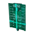 Set 5 ținte magnetice pentru nivelă laser, verde, 7.5x10.5 cm